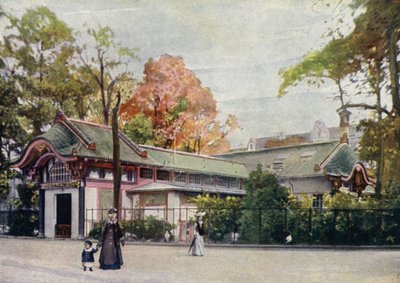 Yürüyen kuş evi, Berlin Zooloji Bahçesi, Almanya (renkli taş) by German School