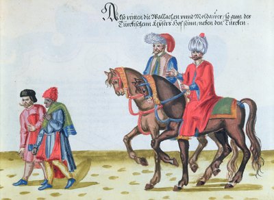 Eflak ve Boğdan soyluları, on altıncı yüzyılın sonlarında by German School