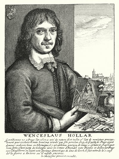 Wenceslaus Hollar, Bohem ressam, etcher ve illüstratör (gravür) by German School