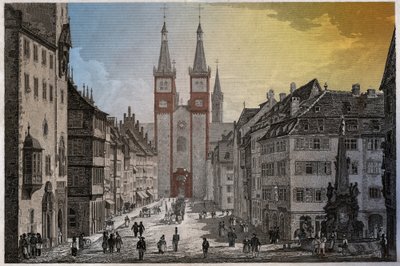 Würzburg. (gravür, yaklaşık 1830) by German School
