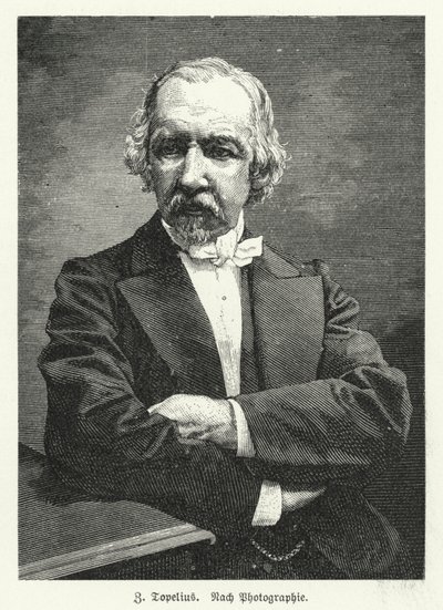Zachris Topelius, İsveççe konuşan Fin romancı, şair, gazeteci ve tarihçi (lito) by German School
