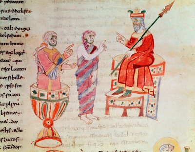 Zerdüşt veya Zerdüşt danışmanlık kahinleri (Minyatür, 9. yüzyıl) by German School