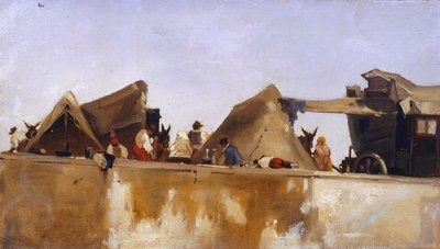 Kamp, Gerolamo Induno tarafından by Gerolamo Induno