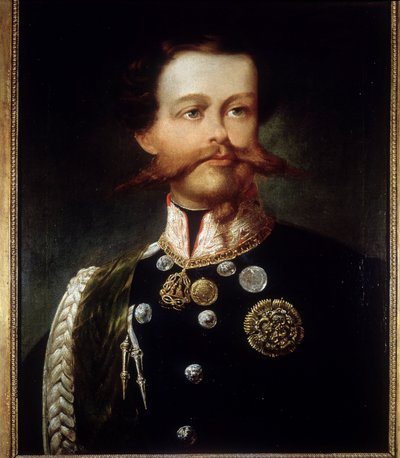 Gerolamo (Girolamo) Induno tarafından Victor Emmanuel II (Victor-Emmanuel) (Vittorio Emanuele) (1820 - 1878) portresi. Risorgimento Müzesi. Milano. by Gerolamo Induno