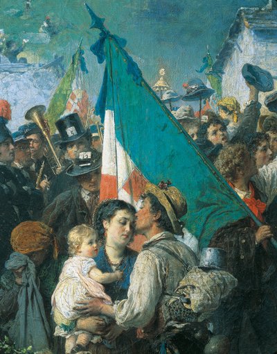1866 Askerlerinin Ayrılışı, Gerolamo Induno by Gerolamo Induno