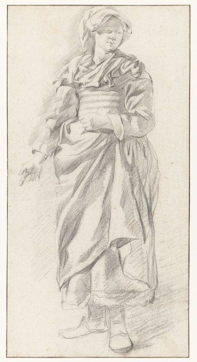 Önden Görülen Ayakta Kadın by Gerrit Berckheyde