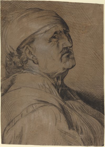 Yaşlı Bir Adamın Başı by Gerrit Claesz Bleker