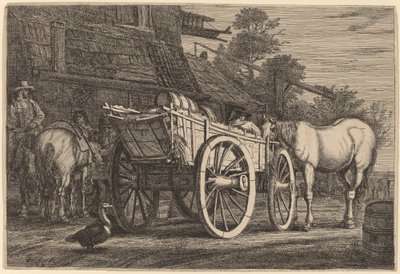 Dört Tekerlekli Araba by Gerrit Claesz Bleker