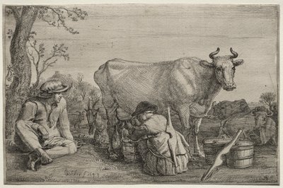 Sütçü Kız by Gerrit Claesz. Bleker