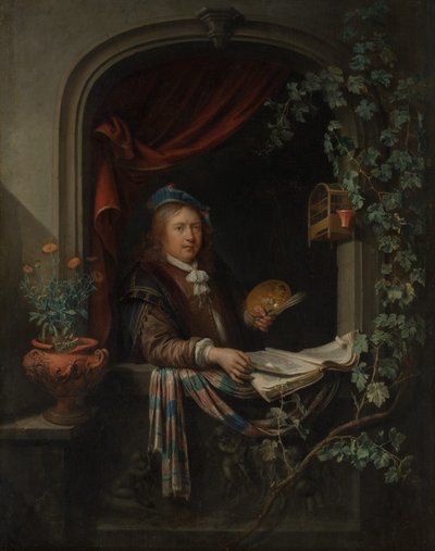 Otoportre, ca. 1665. by Gerrit Dou