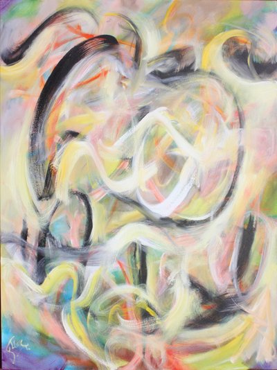 Within, 2022 (tuval üzerine akrilik) by Gerrit Greve