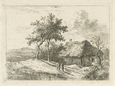 Bir çiftlikte üç figür by Gerrit Jan Michaëlis