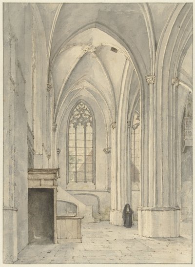Rhenen kilisesinin içi by Gerrit Lamberts
