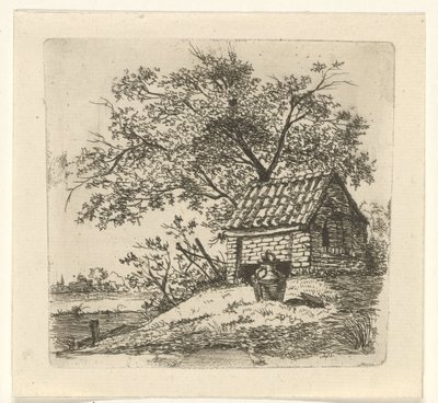 Bir kulübede süt sürahisi by Gerrit Lamberts