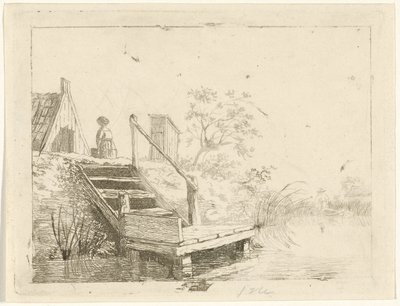 Suya giden merdivenler by Gerrit Lamberts