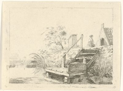 Suya giden merdivenler by Gerrit Lamberts
