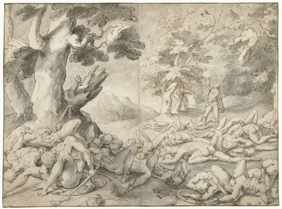 Şimşon Filistinleri yendikten sonra by Gerrit Pietersz. Sweelink