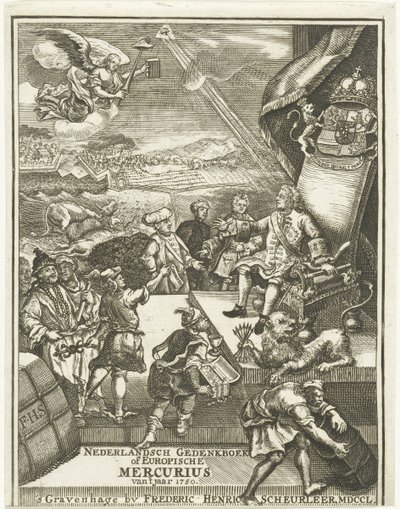 1750 Avrupa Merkürünün başlık sayfası by Gerrit Sibersma (possibly)