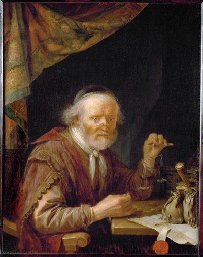 Altın kantarı ... by Gerrit or Gerard Dou
