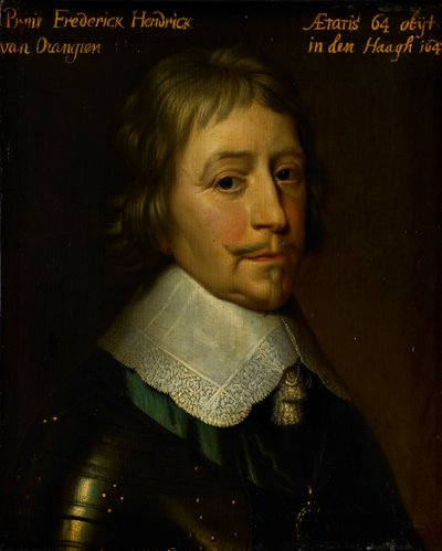 Portrait of Frederik Hendrik Prince of Orange, c.1653 (panel üzerine yağlıboya) by Gerrit van (after) Honthorst