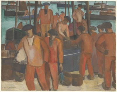 Haven te Douarnenez by Gerrit van Blaaderen