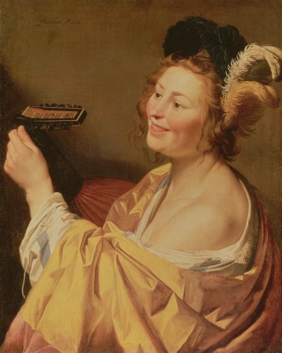 Bir Müzisyen, 1624 by Gerrit van Honthorst