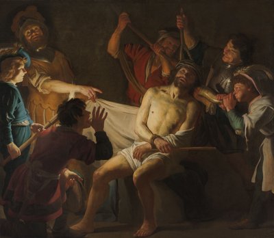 Dikenlerle Taçlandırılmış İsa, c.1622 (tuval üzerine yağlıboya) by Gerrit van Honthorst