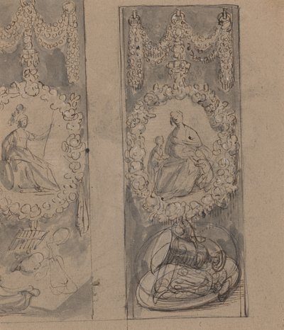 Çelenkli Dekoratif Motifler (verso) by Gerrit van Honthorst