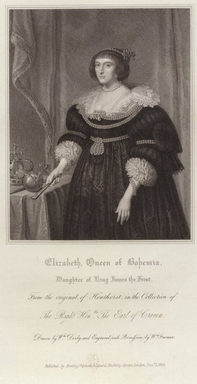 Elizabeth, Bohemya Kraliçesi by Gerrit van Honthorst