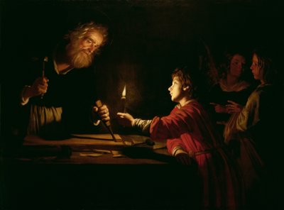 ದಿ ಚೈಲ್ಡ್ಹುಡ್ ಆಫ್ ಕ್ರೈಸ್ಟ್, c.1620turk by Gerrit van Honthorst