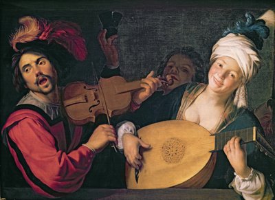 Konser by Gerrit van Honthorst