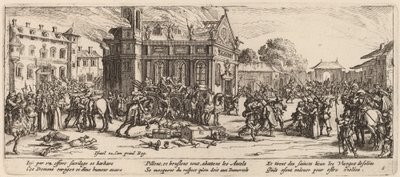 Bir Manastırın Yıkımı by Gerrit van Schagen after Jacques Callot