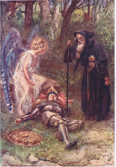 George Harrap and Company tarafından yayınlanan Faerie Queen'den Hikayeler, "Bu ağır manzaraya bakın, muhterem Efendimiz" by Gertrude E. Demain (after) Hammond