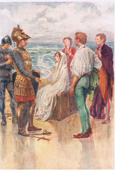 Artegall'ın Yargısı, George Harrap and Company tarafından yayınlanan Faerie Queen'den Hikayeler by Gertrude E. Demain (after) Hammond