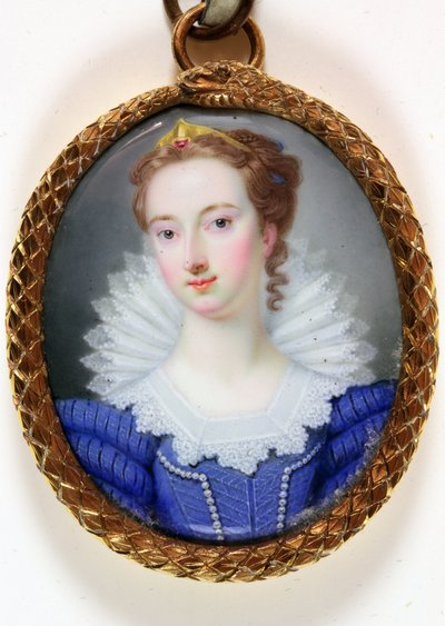 Elizabeth Robinson Bayan Montagu Adında Bir Leydi (emaye) by Gervase (attr.to) Spencer