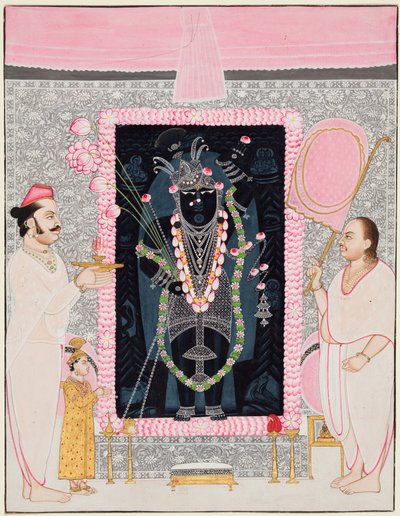 Baş rahip Tilakayat Govardhanlalji kutlamada Shri Nathji