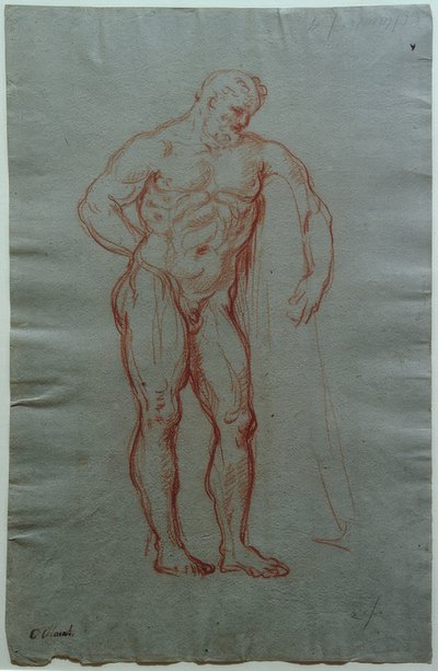 Farnese Herkül figüründen sonra çalışın by Giacinto Calandrucci