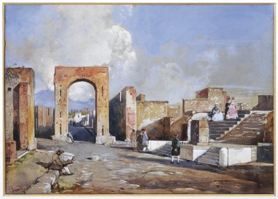 İtalya, Pompeii Kazıları by Giacinto Gigante