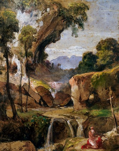 Aziz Jerome ile manzara by Giacinto Gigante