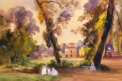 Caserta parkındaki Av Köşkü, 1852-55 dolayları (kalem ve tempera) by Giacinto Gigante