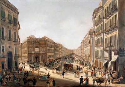 Sokağın görünümü Toledo a Napoli (Napoli