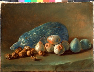 Kabak, armut ve ceviz ile natürmort by Giacomo Ceruti