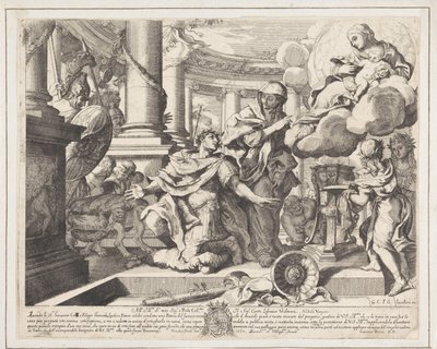 İmparator Augustus ve Tiburtine Sibyl by Giacomo Barri