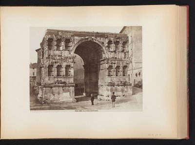 Boog van Janus te Roma, İtalya Roma. Janus'un dört yüzlü yayı (nesne üzerindeki başlık) by Giacomo Brogi