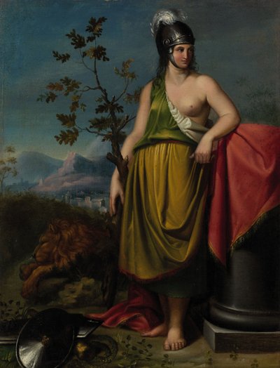 Venedik alegorisi. by Giacomo Casa