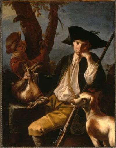 G.F.Cipper, Il Todeschini adında, Dinlenme Avcısı / Resim by Giacomo Francesco Cipper
