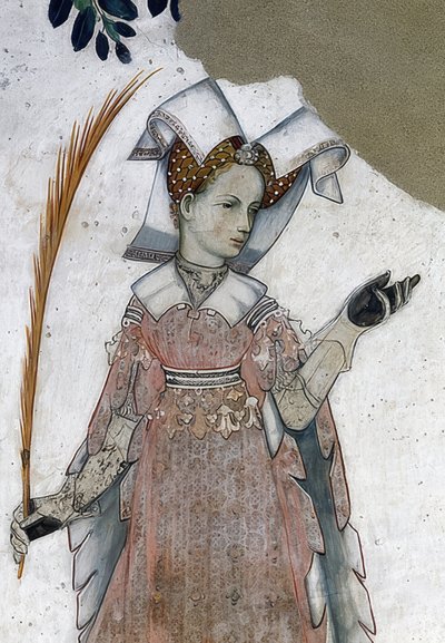 Saluzzo Markisinin ve eşlerinin tarihi ve mitolojik kahramanlar ve kadın kahramanlar olarak tasviri. Detay: Tommaso III