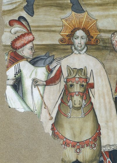 Hayat Çeşmesi, çeşmeden dönen atlılardan detay by Giacomo Jaquerio