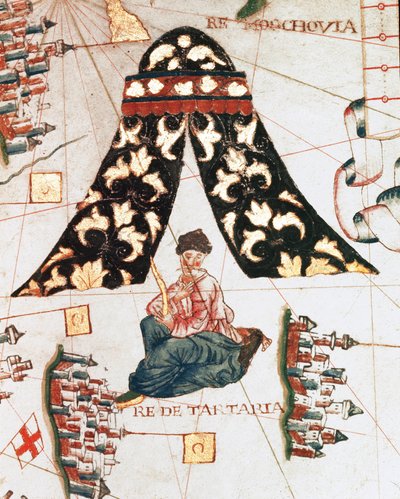 Tatarların kralı (Minyatür, c.1563) by Giacomo Maggiolo