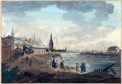 Moskova (Moskova veya Moskova) üzerindeki Taş Köprü